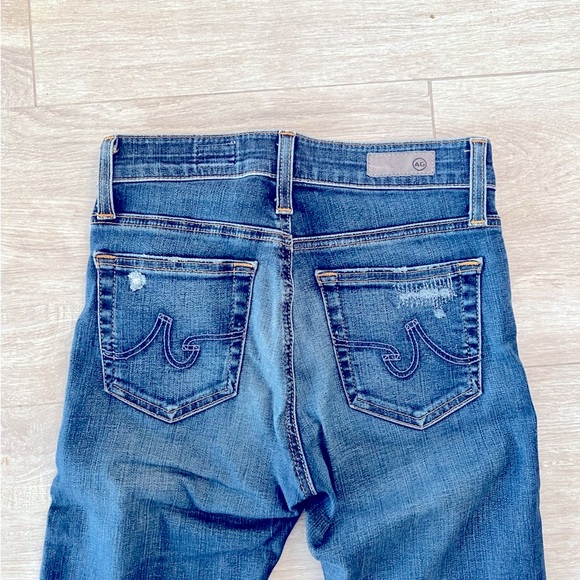 AG High-Rise Jeans | Dark Blue Wash | Size 24R - Picture 7 of 8